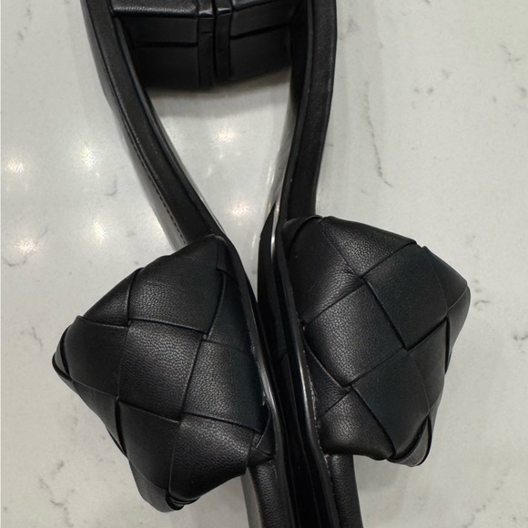 Marc Fisher Black Woven Slide Sandals Size 6.5 - Picture 5 of 7